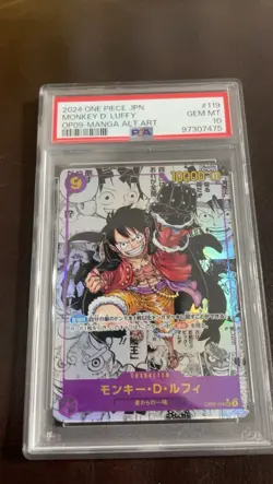 PSA 10 Luffy Ace And Shanks Manga Alt Art Emperors in the New World ONE PIECE - Image 2
