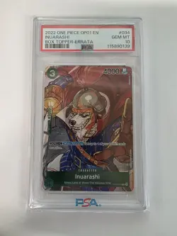 One Piece TCG - Inuarashi Box Topper OP01-034 - English PSA 10 - Image 1