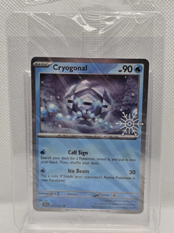 Cryogonal 047/191 - Pokemon Holiday Calendar 2025 Stamp Snowflake promo - SEALED - Image 1