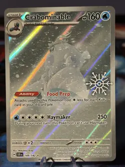 2025 POKEMON HOLIDAY CALENDAR Stamped 149 CRABOMINABLE NM/M - Image 1