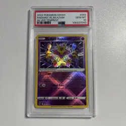 2022 Pokemon Radiant Alakazam 059/195 PSA 10 SWSH Silver Tempest - Image 1