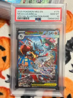 Pokemon 2025 Mega Lucario ex 179/132 SIR Mega Evolution GEM MINT PSA 10 - Image 1
