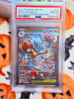 Pokemon 2025 Mega Lucario ex 179/132 SIR Mega Evolution GEM MINT PSA 10 - Image 4