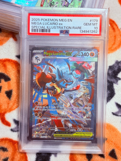 Pokemon 2025 Mega Lucario ex 179/132 SIR Mega Evolution GEM MINT PSA 10 - Image 5