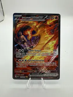 Team Rocket's Moltres ex 229/182 Destined Rivals Pokemon Card SIR CLEAN - Image 1