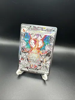 Pokemon TCG Sv03: Obsidian Flames Charizard EX Holo Card 223/197 NM - Image 1