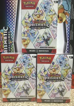 1x Pokemon Prismatic Evolutions Booster Bundle Sealed Ships Now - Image 1