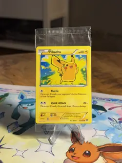 ⚡ Pokemon Card Pikachu XY 42/146 Holo Movie Promo Factory SEALED Bonus Card ⚡ - Image 1