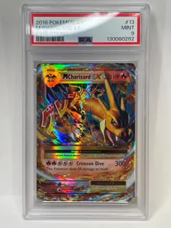 M Charizard EX Ultra Rare Pokemon TCG Evolutions 13/108 PSA 9 MINT - Image 1
