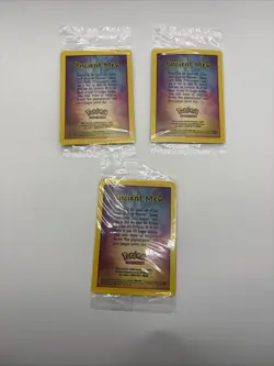 (x3) Pokemon TCG Ancient Mew Holo Card 2000 Movie Promo, Sealed Unopened (A) - Image 2