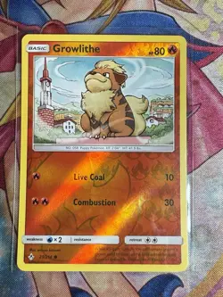 Growlithe 21/214 Unbroken Bonds Reverse Holo Common Pokemon Card NM FREE SHIPPIN - Image 1