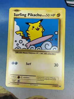 Surfing Pikachu 111/108 XY Evolutions Secret Rare 2016 Pokemon Card - Image 1