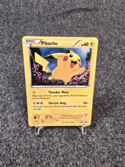 Pokemon Pikachu TCG Cosmos Holo Black Star Promo Card XY89 Collector Chest MP - Image 1