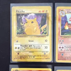 Pokemon TCG Pikachu, Charmander, Charmeleon & Ivysaur Lot (Base Set, 6 Cards, E. - Image 2