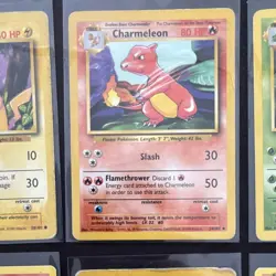 Pokemon TCG Pikachu, Charmander, Charmeleon & Ivysaur Lot (Base Set, 6 Cards, E. - Image 3