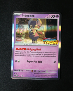 Pokemon Card TCG - Indeedee SVP154 - Surging Sparks - Black Star Promo - NM ⭐ - Image 1