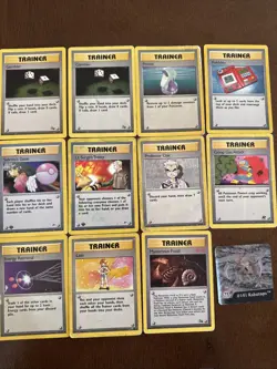 Pokemon TCG Base Set Trainer Cards Lot Of 11 - Image 1