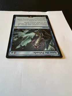 The Lord of the Rings MTG Raise the Palisade Commander Card Near Mint Condition - Image 4
