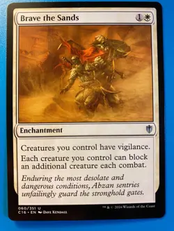 MTG 1x Brave the Sands # 60 Commander 2016 Modern Magic Gathering Card x1 NM - Image 1