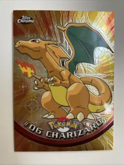 Charizard #6 2000 Tops Chrome Series 1 Pokemon Trading Card mint rare find - Image 2