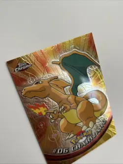 Charizard #6 2000 Tops Chrome Series 1 Pokemon Trading Card mint rare find - Image 4