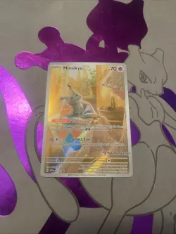 Mimikyu #75 Pokemon Center Stamped Black Star ETB Promo Card NM Condition TCG - Image 1