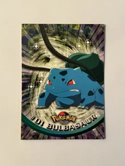 Bulbasaur #01 Topps TV Animation Edition Black Label Pokemon Card - Image 1