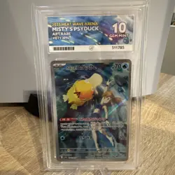 ACE 10 Misty's Psyduck 071 Art Rare Japanese 2025 Heat Wave Arena Pokemon Card - Image 1