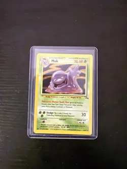 Pokemon TCG Muk Holo Rare Card 13/62 Fossil - Image 1