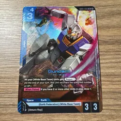 Gundam GD01-001 LR FOIL Newtype Rising Gundam Card Game - Image 1
