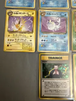Pokemon Vintage Japanese Pokemon Cards Lot x13 Vaporeon Magneton Jolteon Rocket - Image 3