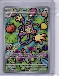 Ambipom 107/094 Me02: Phantasmal Flames Holo Actual Scanned Images Of Card - Image 1