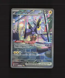 Miraidon ex 244/198 Scarlet & Violet SIR Full Art Rare Holo Pokemon Card NM - Image 1