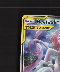 Mewtwo & Mew GX SM191 Sun & Moon Full Art Black Star Promo Holo Pokemon Card NM - Image 3