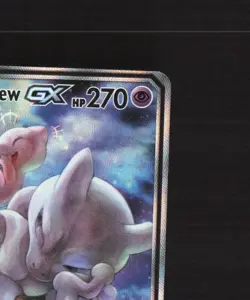 Mewtwo & Mew GX SM191 Sun & Moon Full Art Black Star Promo Holo Pokemon Card NM - Image 4