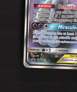 Mewtwo & Mew GX SM191 Sun & Moon Full Art Black Star Promo Holo Pokemon Card NM - Image 5