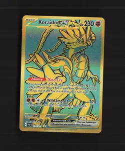Koraidon ex 245/091 Paldean Fates Full Art Ultra Rare Holo Pokemon Card NM - Image 1