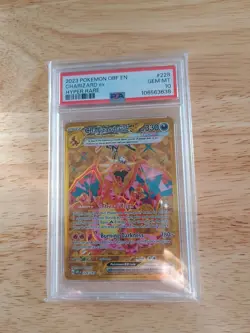 Pokemon TCG Charizard EX Obsidian Flames Holo Hyper Rare Card 228/197 PSA 10 - Image 1