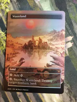 Wasteland FOIL (MISCUT) Proxy Playtest Card Land with Custom Art Design - Image 3