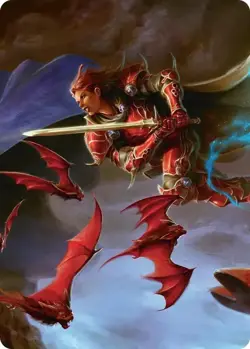 The Destined Warrior Art Card [FINAL FANTASY] MTG - Image 1