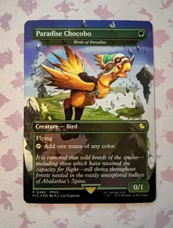 Paradise Chocobo 0483 Birds of Paradise Borderless Foil Promo - MTG - Image 1