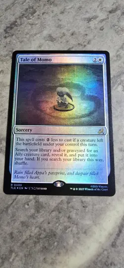 Tale of Momo Avatar: The Last Airbender: Eternal-Legal Foil Sorcery Rare MTG NM - Image 1