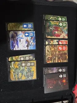 MTG Ukiyo-e Art NON-FOIL Kamigawa Neon Dynasty Basic Lands Full Set - Image 1