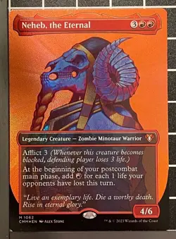 Neheb, the Eternal - Textured Foil - Mythic - Commander Masters MTG - Image 1