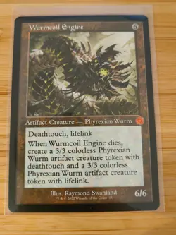 MTG Wurmcoil Engine (Retro Frame) The Brothers' War M/NM Free UK P&P - Image 1