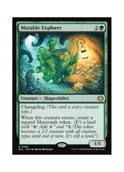 Magic the Gathering MTG ECL Mutable Explorer 186 Regular Near Mint - Image 1