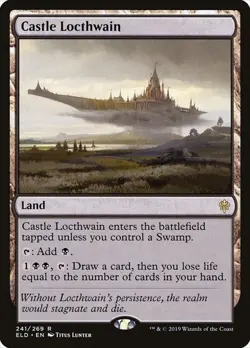 MTG Throne Of Eldraine Castle Locthwain x1 Rare Land NM/M - Image 1