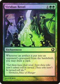 Scars of Mirrodin MTG FOIL Viridian Revel Magic - Image 1
