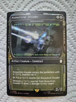 Assaultron Invader Showcase Surge Foil MTG Fallout PIP 880 NM Unplayed - Image 1