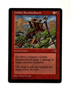 MTG Goblin Bombardment SP/NM- Tempest Magic the Gathering ~ Free Shipping ~ - Image 1